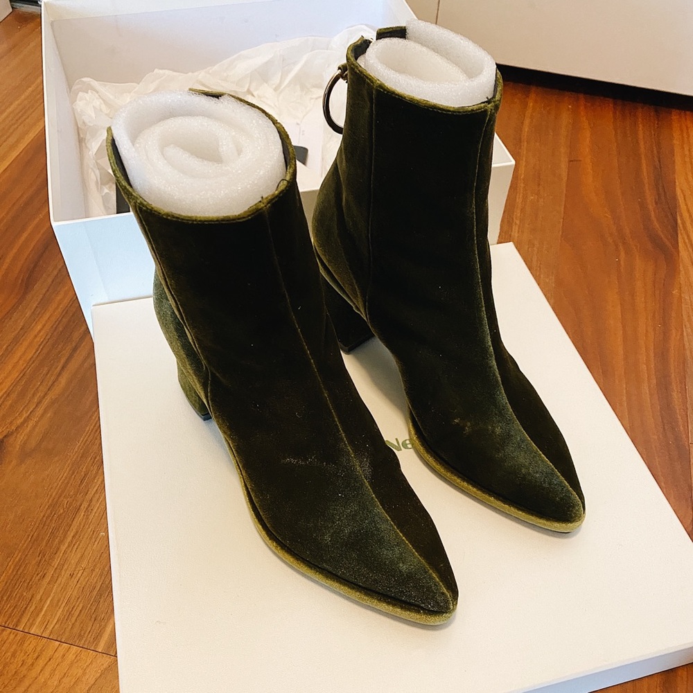 REIKE NEN Velvet ring middle ankle boots Sz 37.5